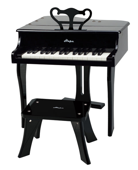 Hape Happy Grand Piano, Black - www.toybox.ae