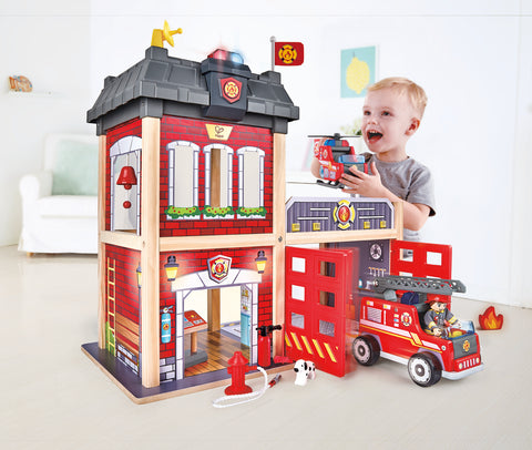 Hape City Fire Station - www.toybox.ae