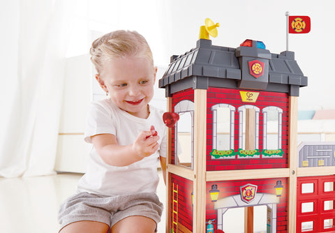 Hape City Fire Station - www.toybox.ae