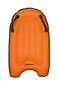 Kuriuskids Inflatable Bouyancy Surfboard - Orange - www.toybox.ae