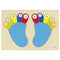 Goki wooden Feet with Numbers Puzzle - www.toybox.ae