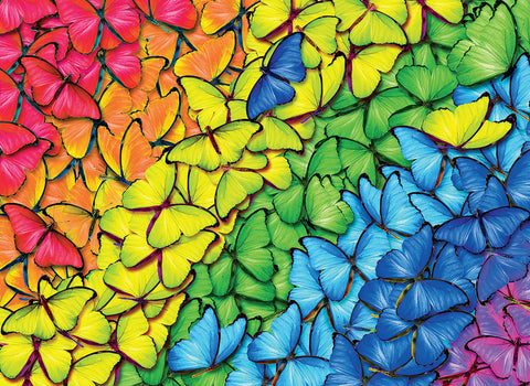 EuroGraphics Butterfly Rainbow 1000-Piece Puzzle In A Collectible Tin - www.toybox.ae