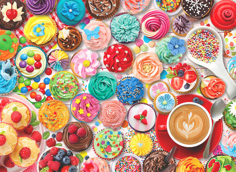 EuroGraphics Cupcake Party 1000-Piece Puzzle In A Collectible Tin - www.toybox.ae