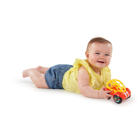 Oball Easy Grasp Rattle & Roll Buggie Push Car Infant Crawling Toy
