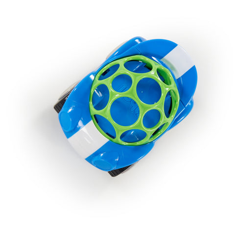 Oball Easy Grasp Rattle & Roll Toy Sports Car Infant Crawling Toy in Blue