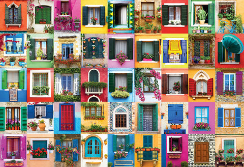 EuroGraphics Meditterenean Window 2000-Piece Puzzle - www.toybox.ae