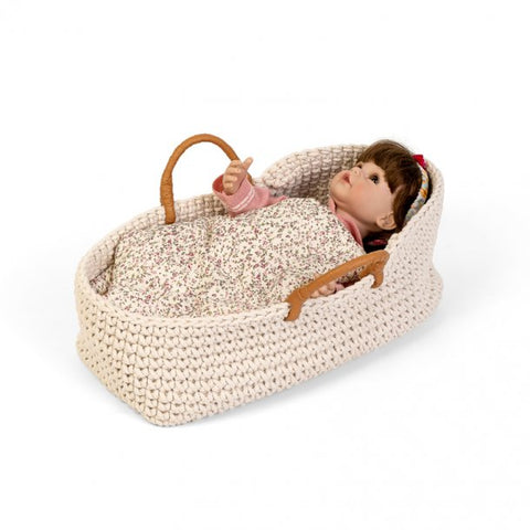 KNITTED DOLL BASKET, 35 CM. - www.toybox.ae