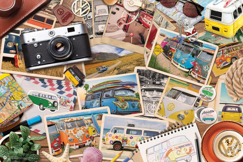 EuroGraphics VW - Road Trips 550-Piece Puzzle In A Collectible Tin - www.toybox.ae
