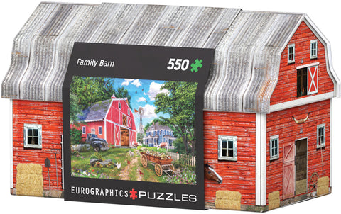 EuroGraphics Family Farm 550-Piece Puzzle In A Collectible Tin - www.toybox.ae