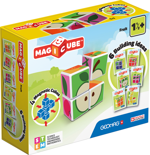 Magicube Printed Fruit + Cards 7 pcs - www.toybox.ae