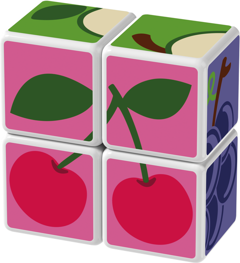Magicube Printed Fruit + Cards 7 pcs - www.toybox.ae