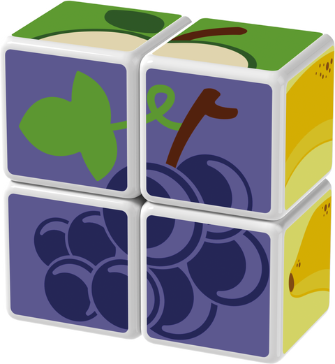 Magicube Printed Fruit + Cards 7 pcs - www.toybox.ae