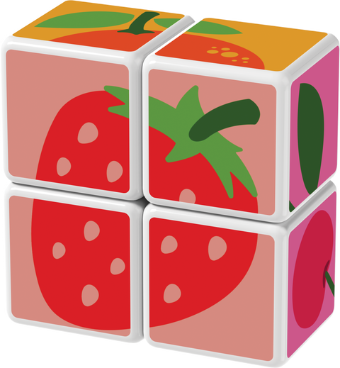 Magicube Printed Fruit + Cards 7 pcs - www.toybox.ae