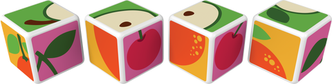 Magicube Printed Fruit + Cards 7 pcs - www.toybox.ae