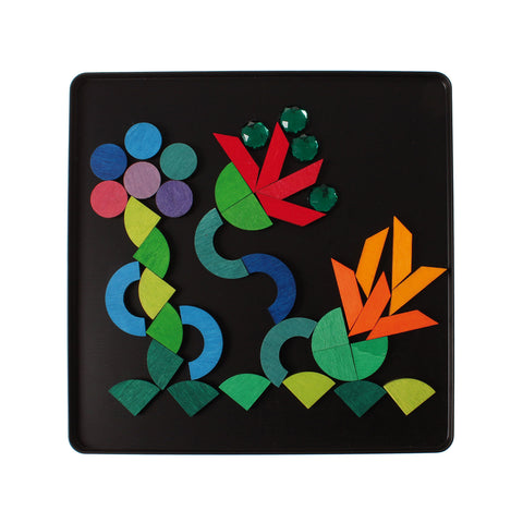 Magnet Puzzle Triangle, Square, Circle with Sparkling Parts - www.toybox.ae