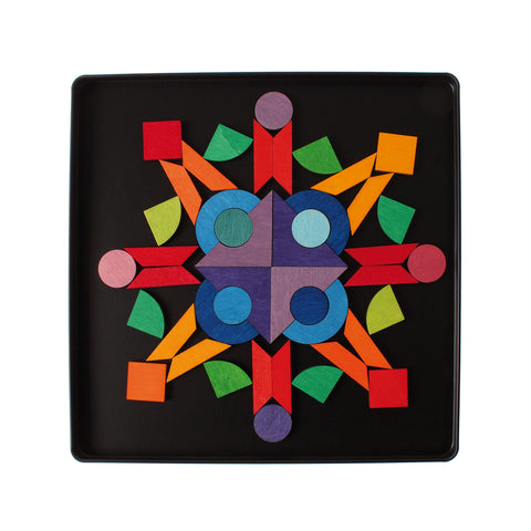 Magnet Puzzle Triangle, Square, Circle with Sparkling Parts - www.toybox.ae