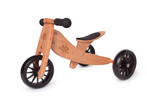 Kinderfeets 2-in-1 Tiny Tot Tricycle & Balance Bike - Bamboo - www.toybox.ae