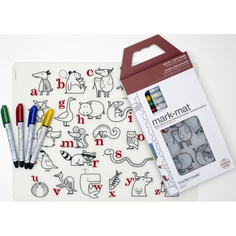 Modern - Twist Mark-mat Alphabet Animals Incl. 4 Markers - www.toybox.ae