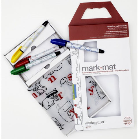 Modern - Twist Mark-mat Alphabet Animals Incl. 4 Markers - www.toybox.ae