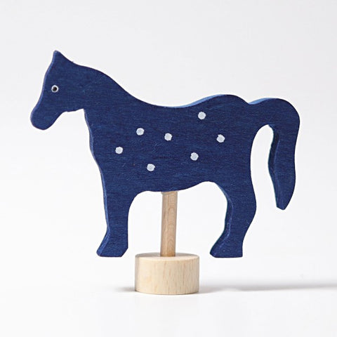 GRIMM'S Decorative Figure Blue Horse