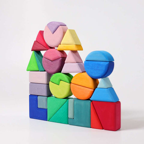 Building set triangle, square, circle - www.toybox.ae