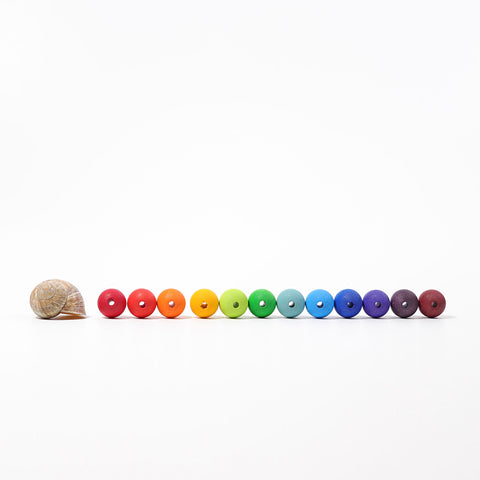 60 Wooden Beads - www.toybox.ae