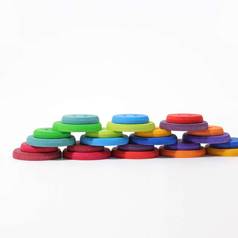 Grimm's Large Wooden Buttons - www.toybox.ae