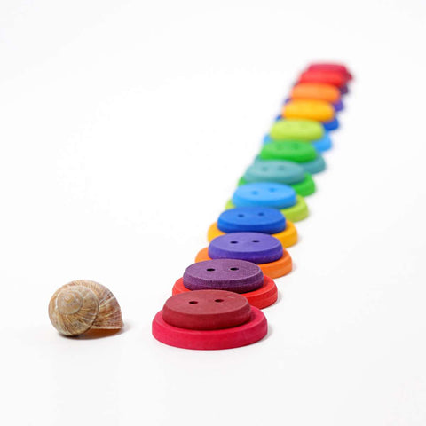 Grimm's Large Wooden Buttons - www.toybox.ae
