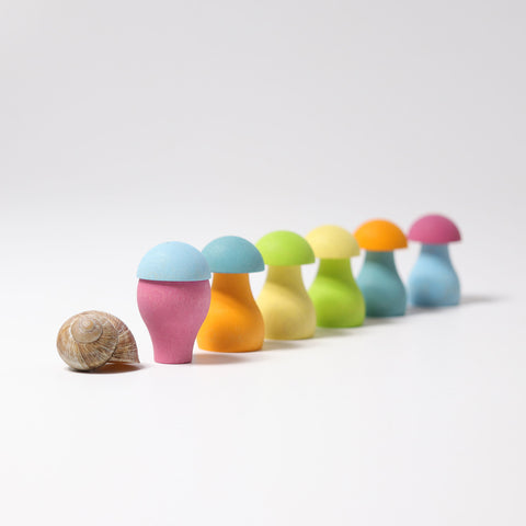 Grimm's Pastel Mushrooms - www.toybox.ae