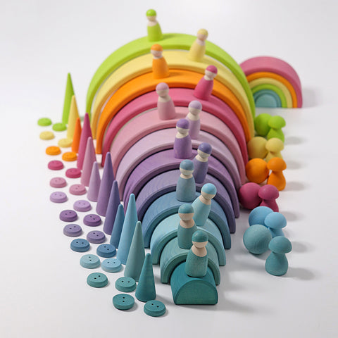 Grimm's large rainbow pastel - www.toybox.ae