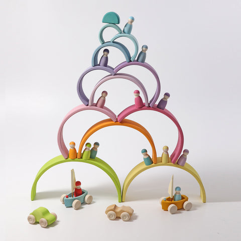 Grimm's large rainbow pastel - www.toybox.ae