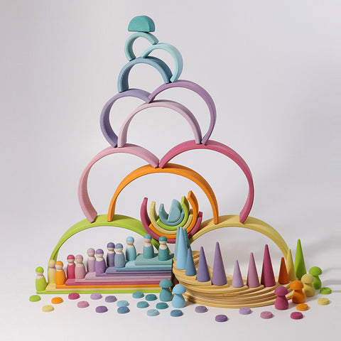 Grimm's large rainbow pastel - www.toybox.ae