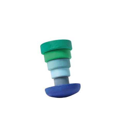 Blue Wobbly stacking tower - www.toybox.ae