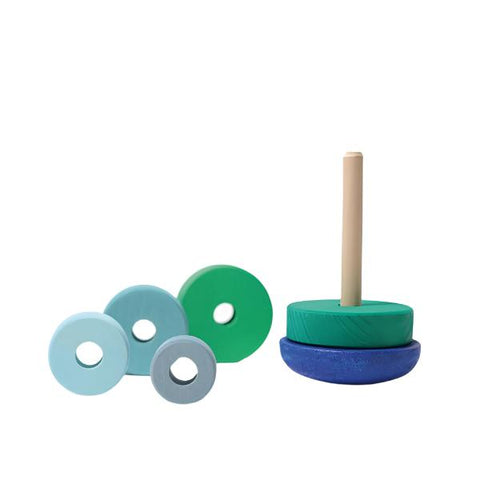 Blue Wobbly stacking tower - www.toybox.ae