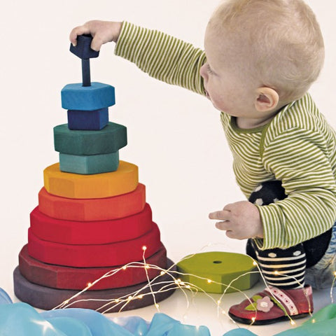 Giant geometrical stacking tower - www.toybox.ae