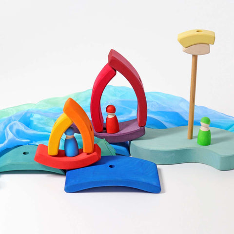 Grimms Boat Stacking Tower - www.toybox.ae