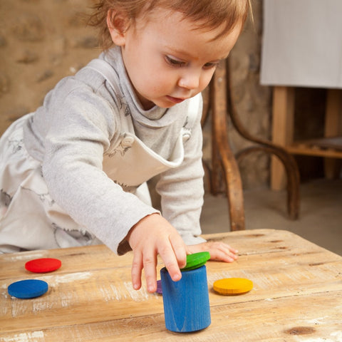 Copy of 6 cups with lid in colour - www.toybox.ae