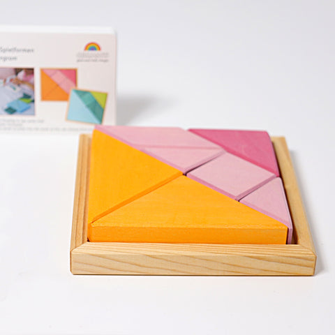 Tangram pink Orange - www.toybox.ae