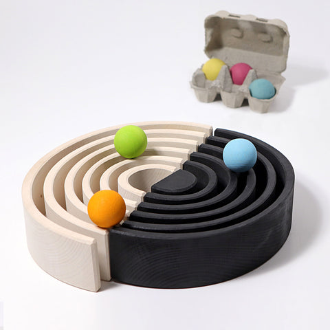 Grimms large rainbow monochrome - www.toybox.ae