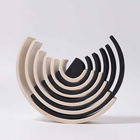 Grimms large rainbow monochrome - www.toybox.ae