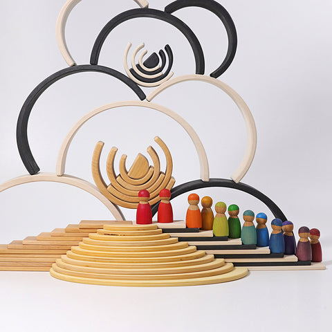 Grimms large rainbow monochrome - www.toybox.ae