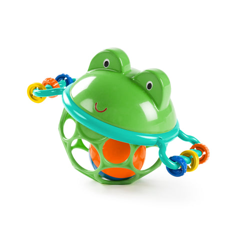 Bright Start - Oball Easy Grasp Jingle & Shake Pal Rattle Infant Toy, Green Frog
