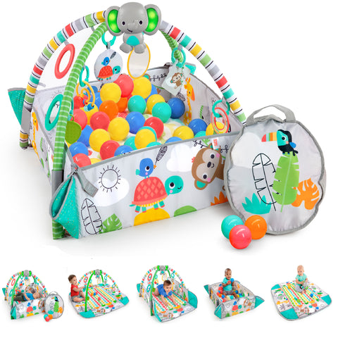 Bright Starts - Neutral 5-In-1 Ball Pit Gym Refresh