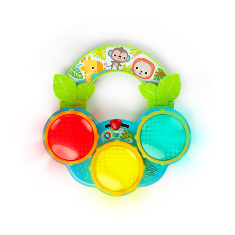 Bright Starts - Safari Beats Musical Drum Toy with Lights