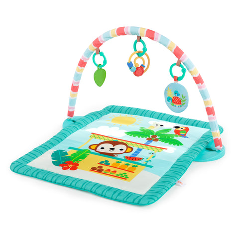 Bright Starts - Tiki Toy Bar Baby Activity Gym & Tummy Time Mat