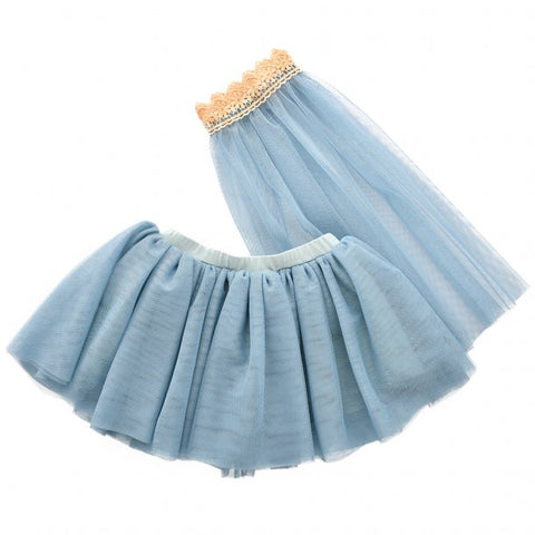 TULLE SKIRT W/VEIL - PETROL - www.toybox.ae