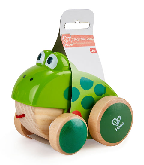 Hape Frog Pull Along - www.toybox.ae