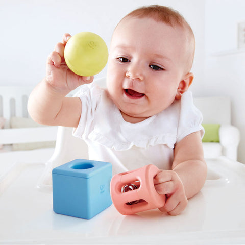 Hape Geometric Rattle - www.toybox.ae