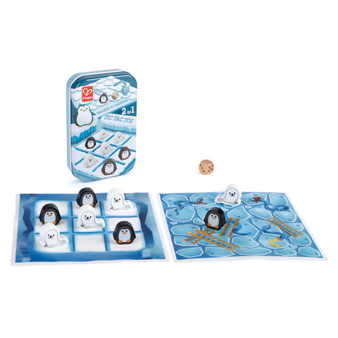 2 In1-Tic Tac Toe/ Snakes & Ladders - www.toybox.ae