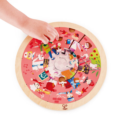 Hape Jobs Roundabout Puzzle - www.toybox.ae